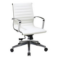 Furniture Rewards - Office Star Deluxe White Leather Office Chair